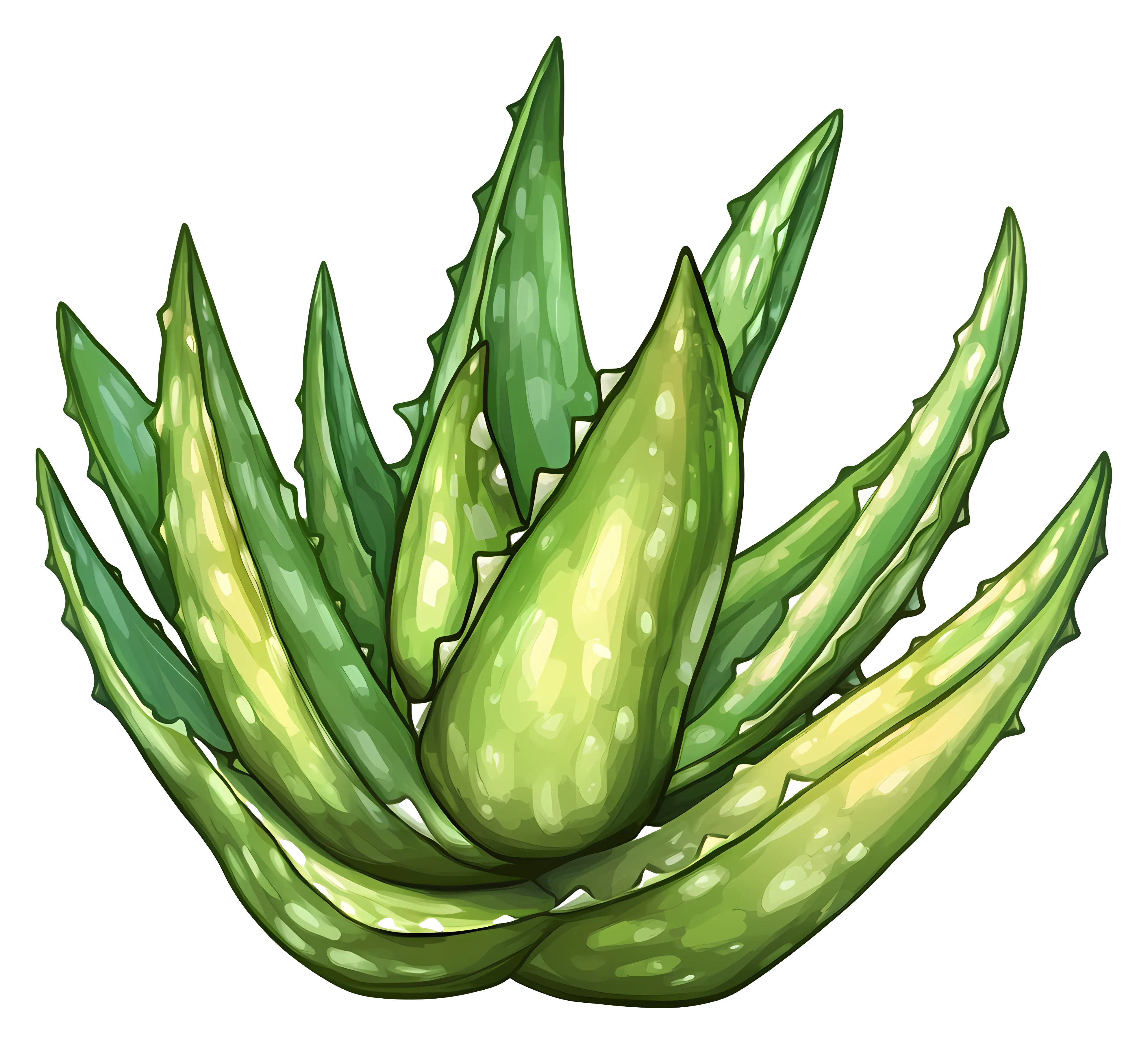 Green Aloe Vera Plant