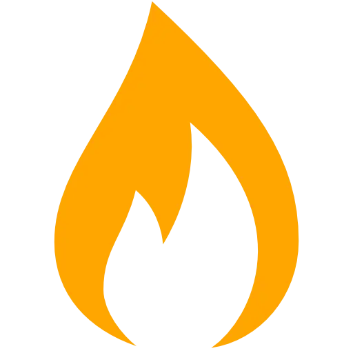 Orange Flame Graphic Illustration