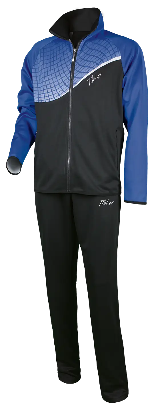 Comfortable Blue and Black Tracksuit