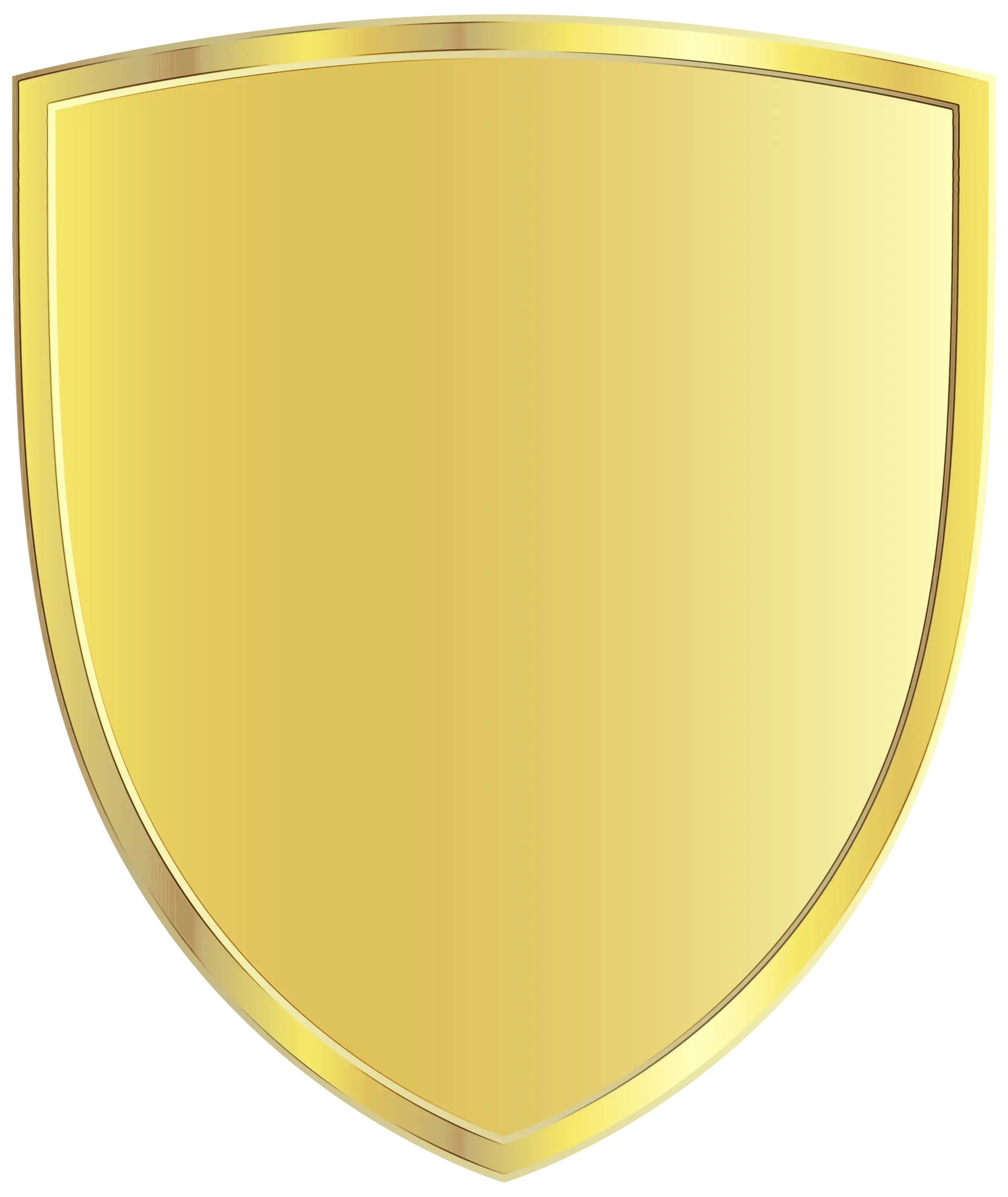 Gold Shield Emblem in Metallic Finish