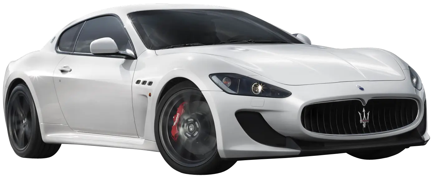 White Luxury Sports Car