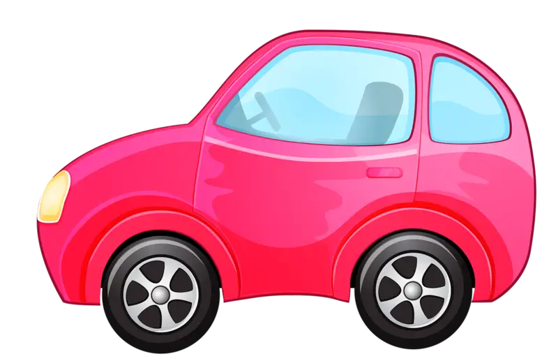 Pink Cartoon Car Design