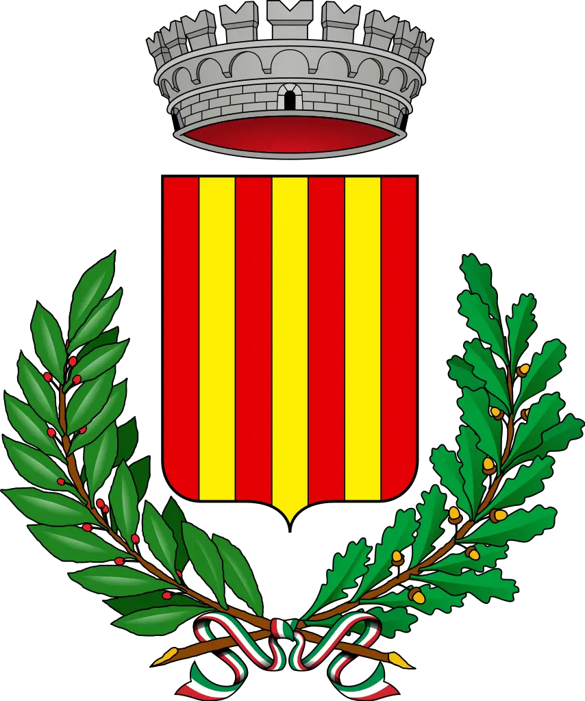 Traditional Coat of Arms with Shield and Crown