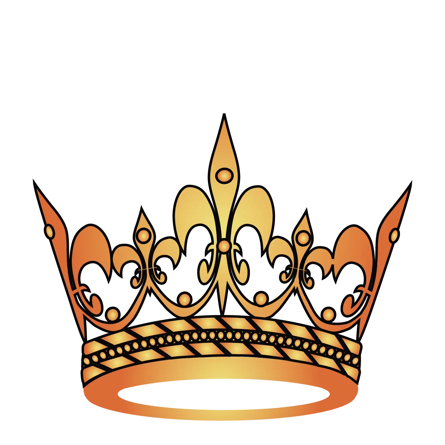 Gold Ornate Crown