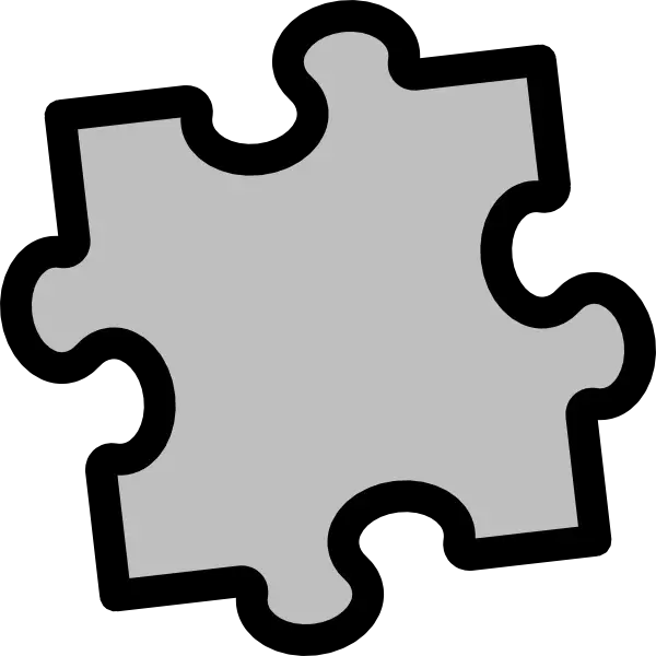 Minimalist Puzzle Piece Icon