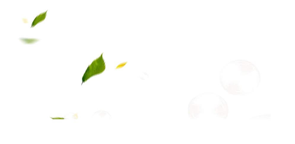 Falling Green Leaves Graphic