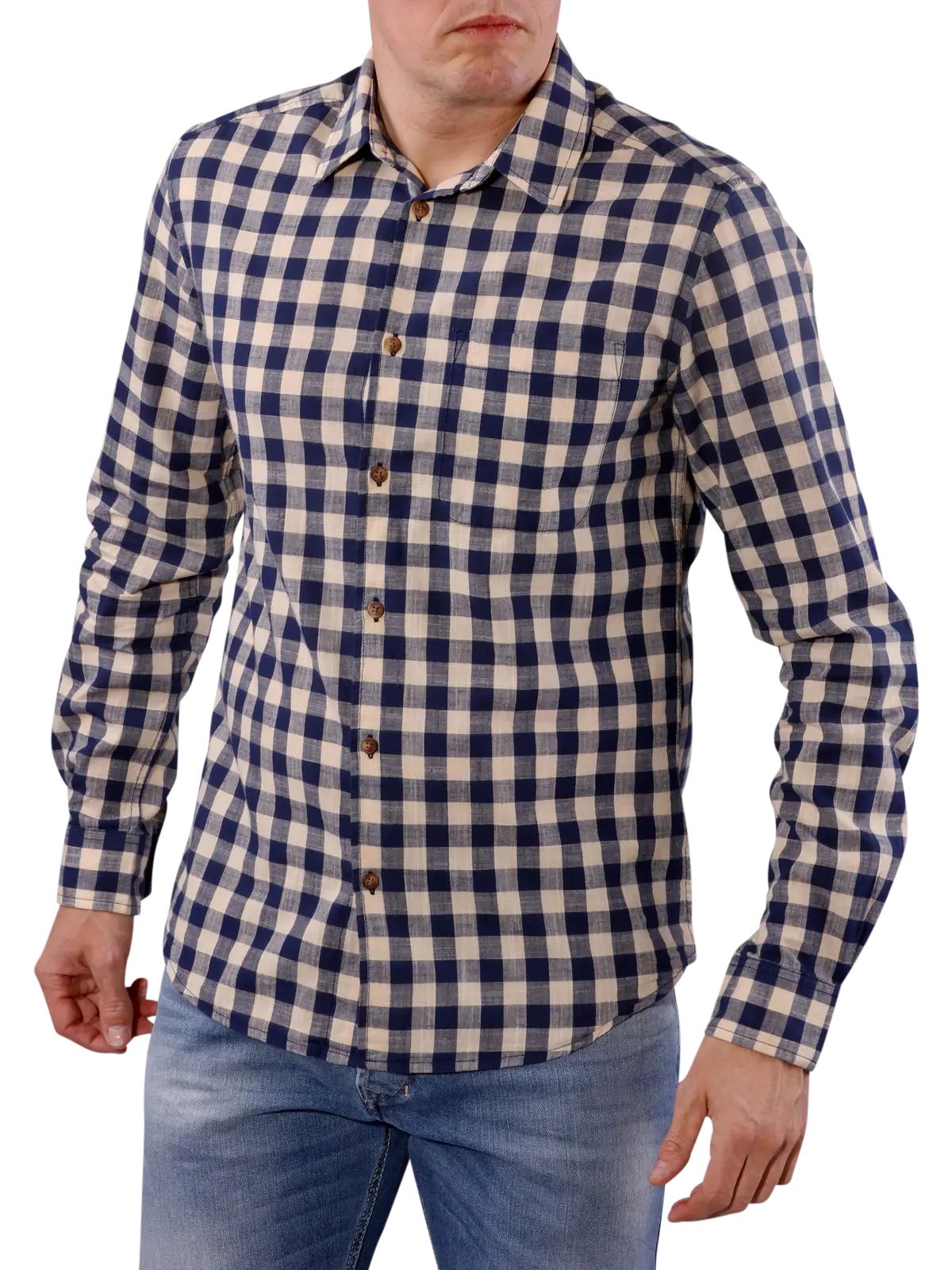 Checkered Shirt in a Casual Outfit Style