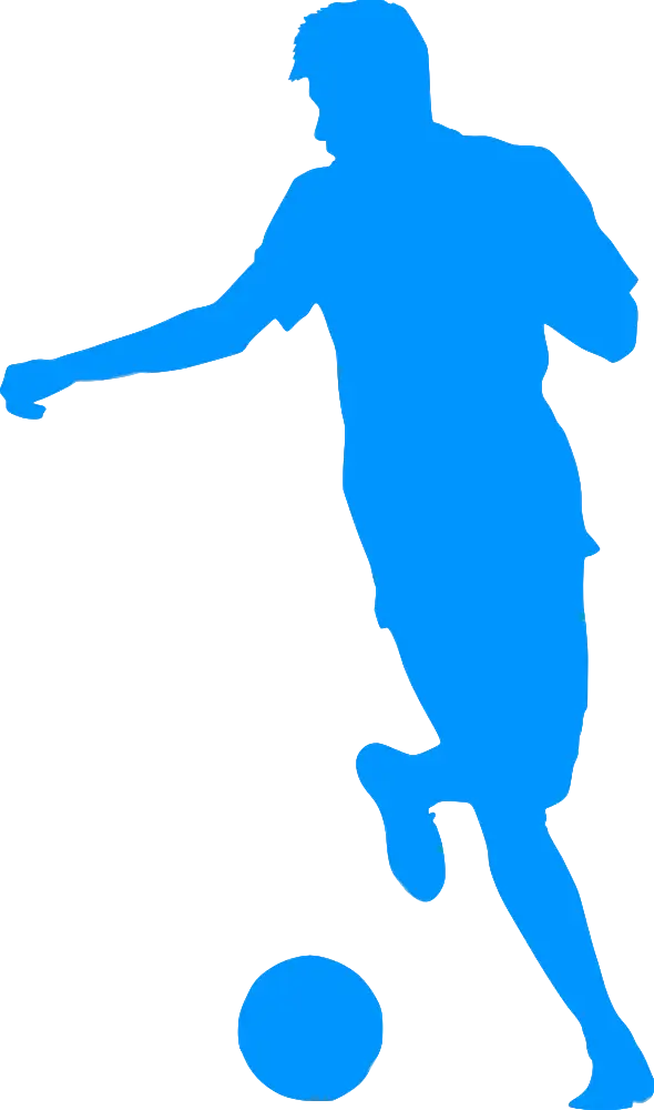 Soccer Player Silhouette in Action