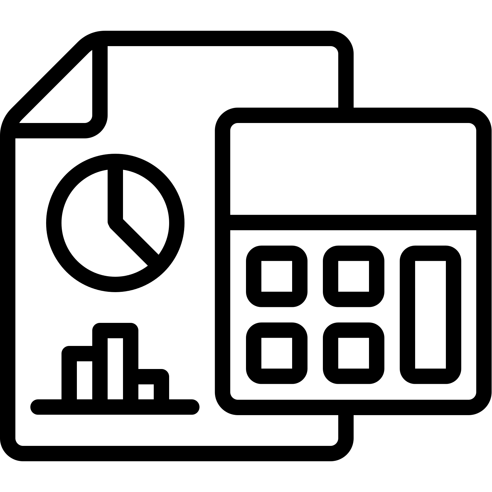 Calculator and Chart Icon