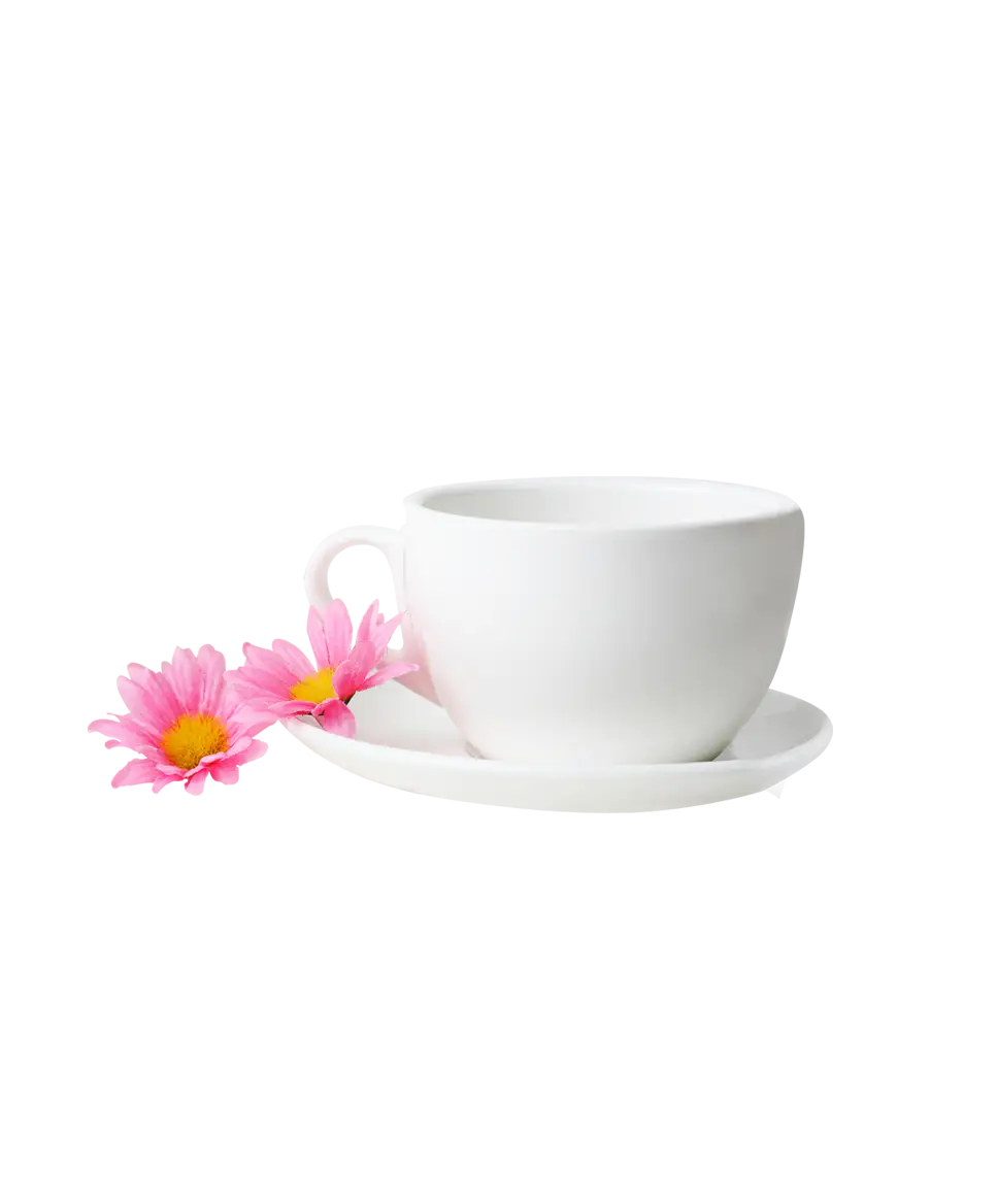 Tea Cup with Flowers