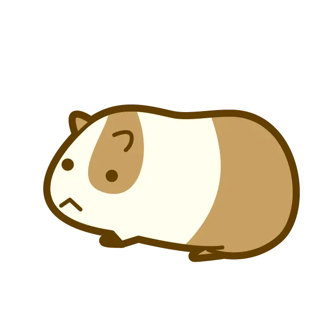 Cute Cartoon Guinea Pig