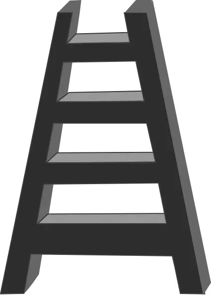 Black Ladder for Climbing