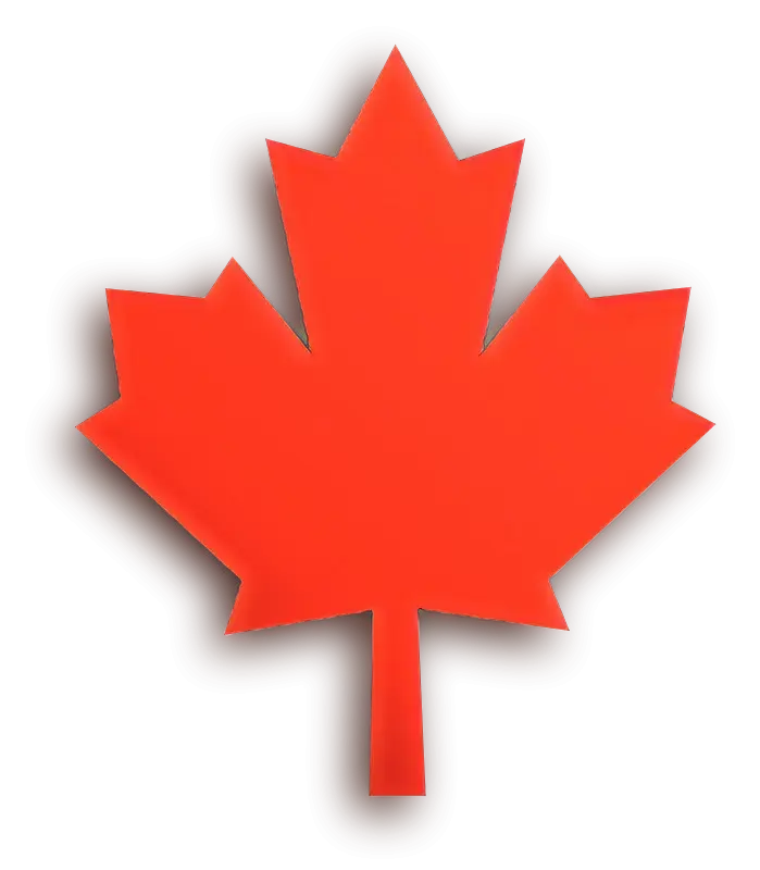 Red Maple Leaf Iconic Symbol