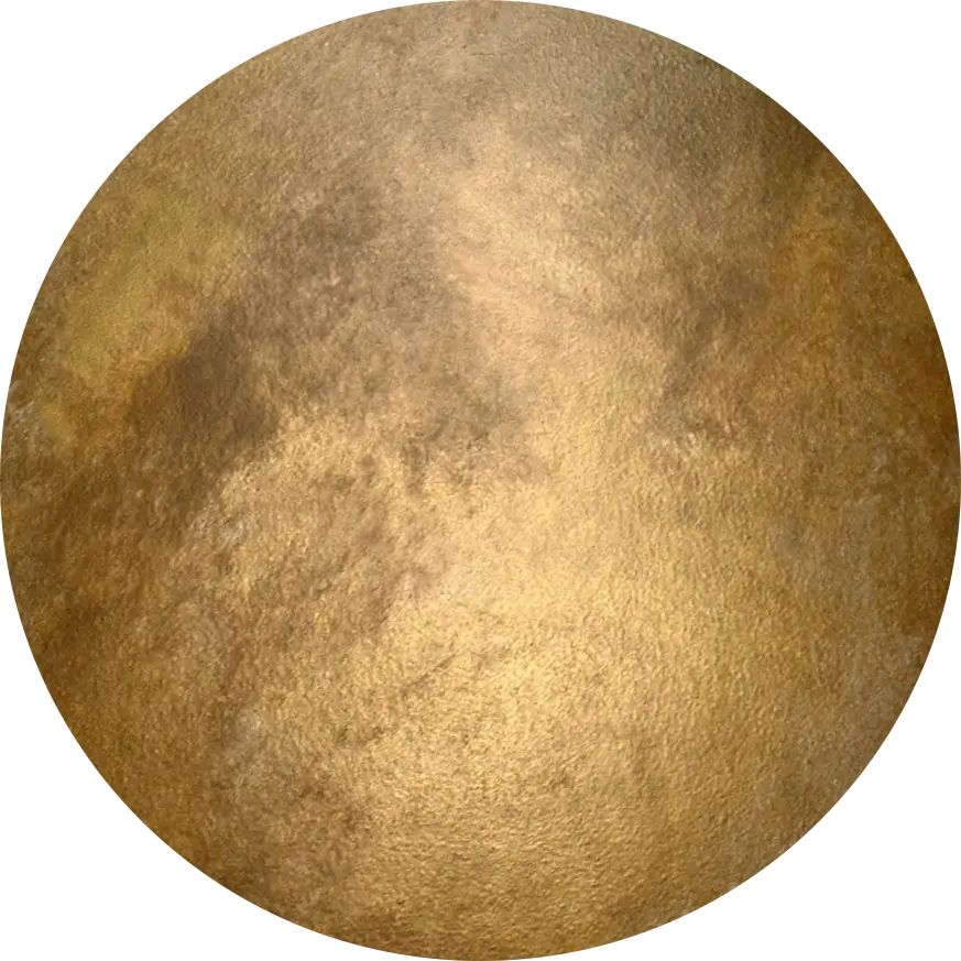 Golden Textured Sphere