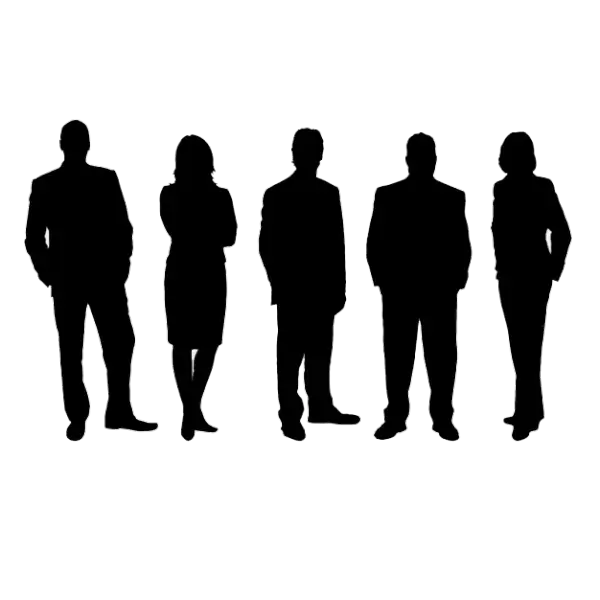 Silhouette of Business Group