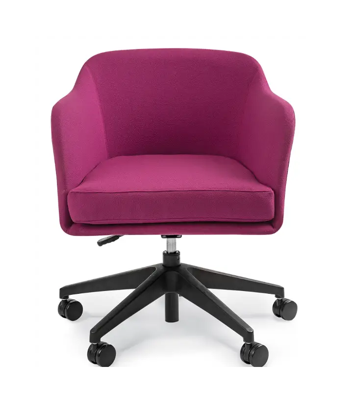 Purple Office Chair with Ergonomic Design