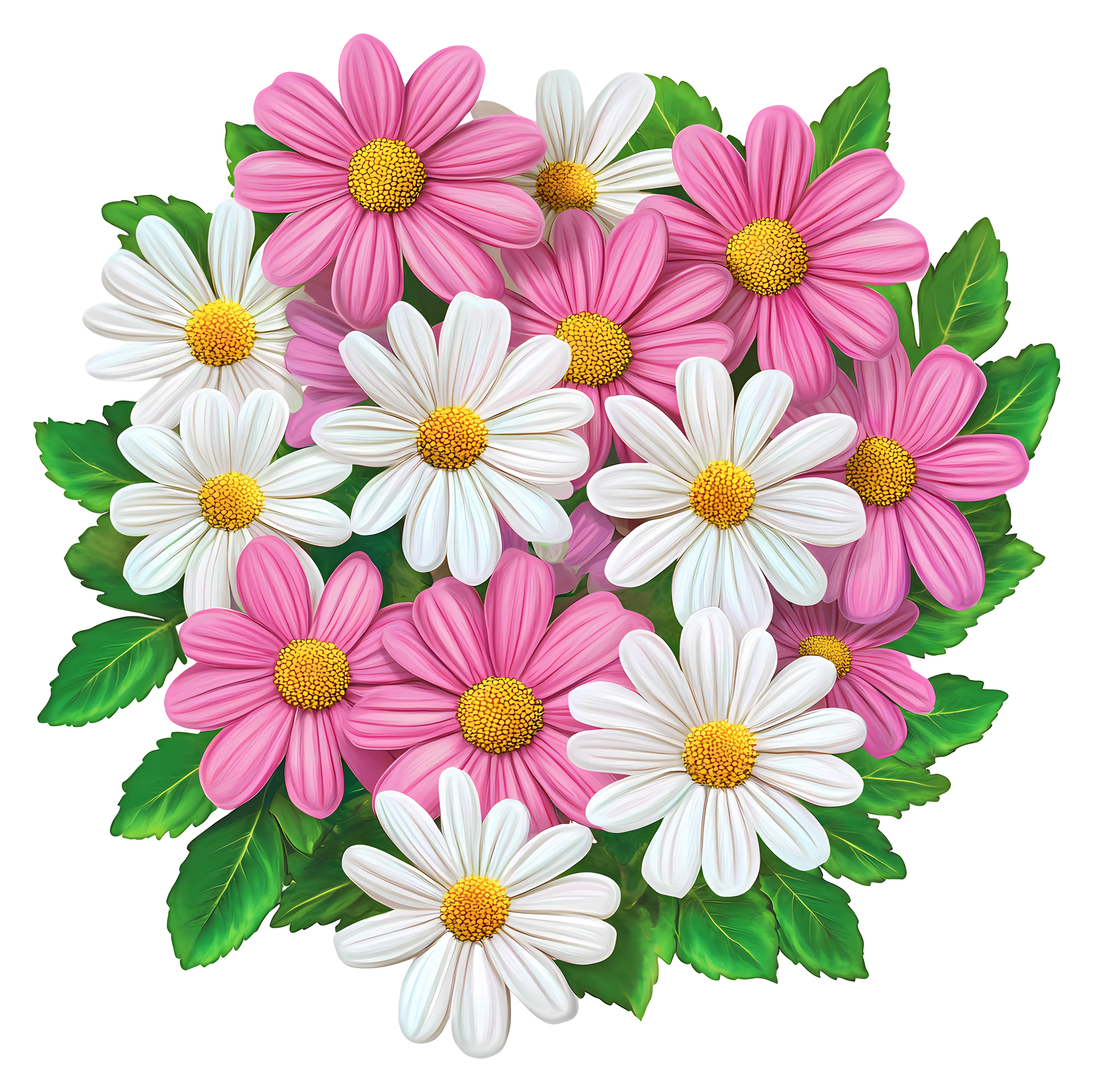 Beautiful Pink and White Flowers Bouquet