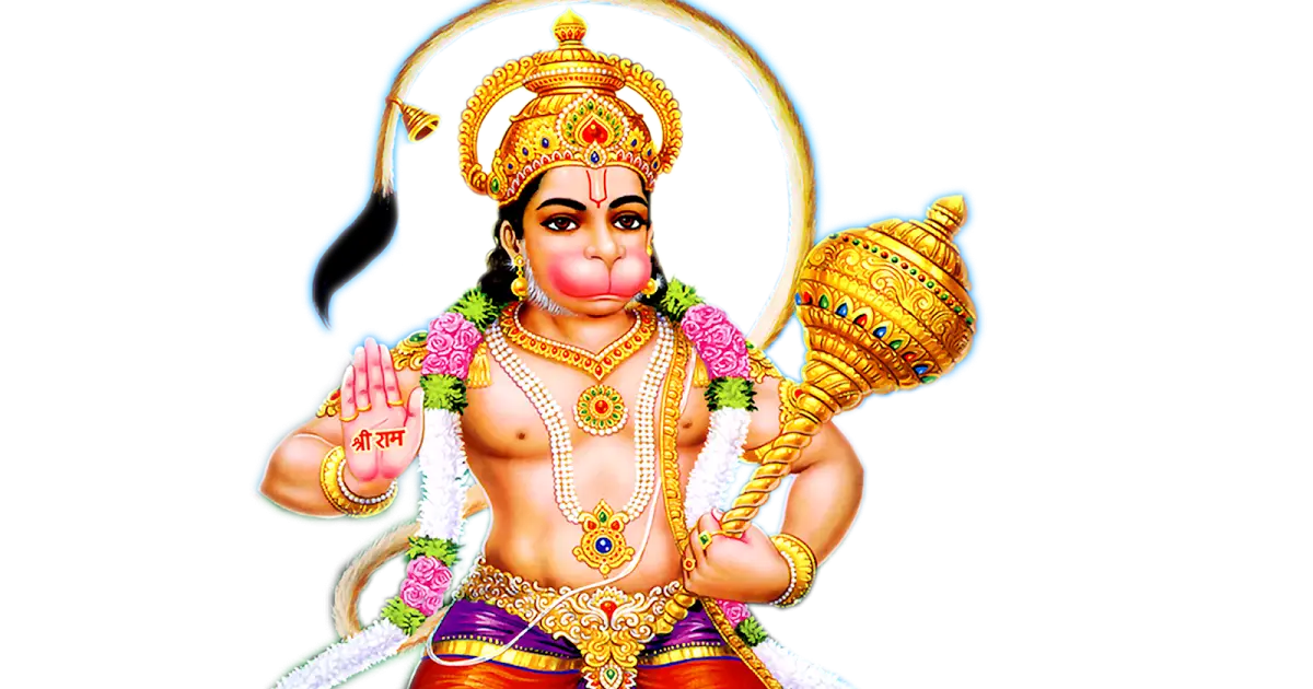 Illustration of Hanuman, Hindu Deity