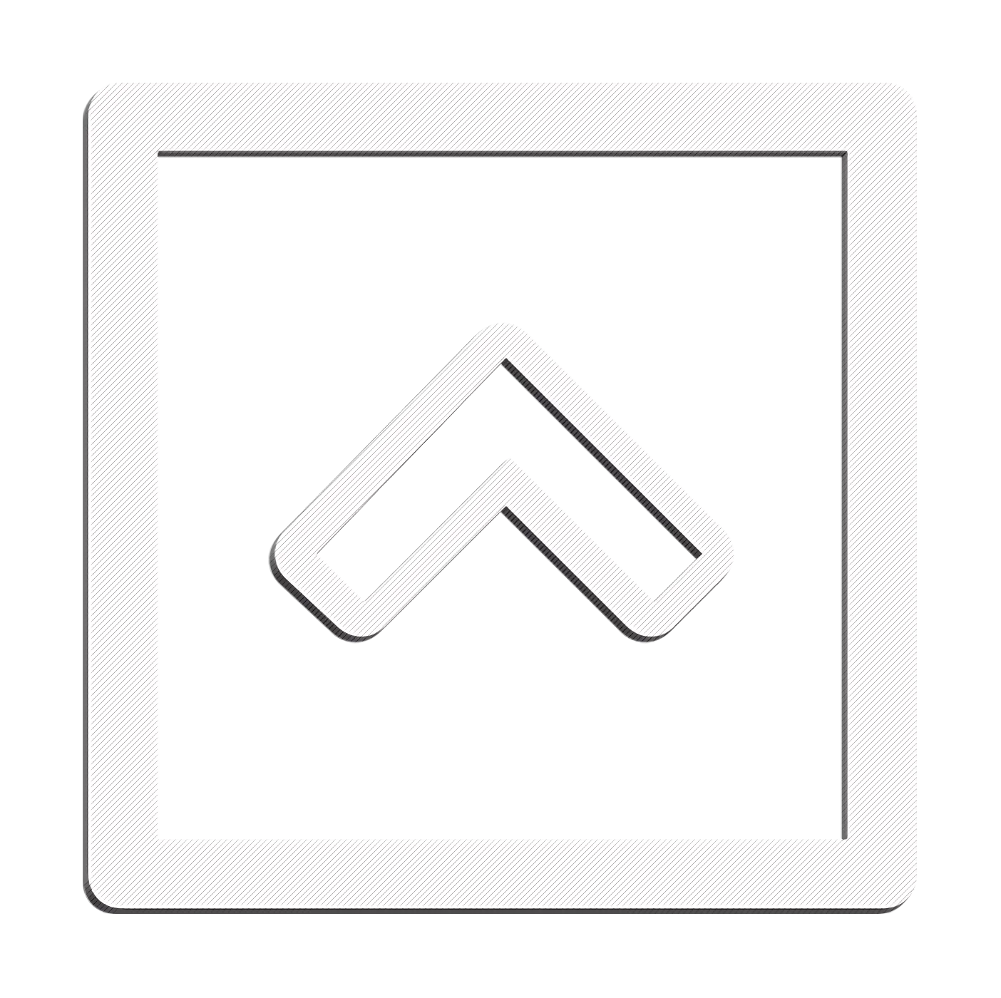 Abstract Upward Arrow Icon Design