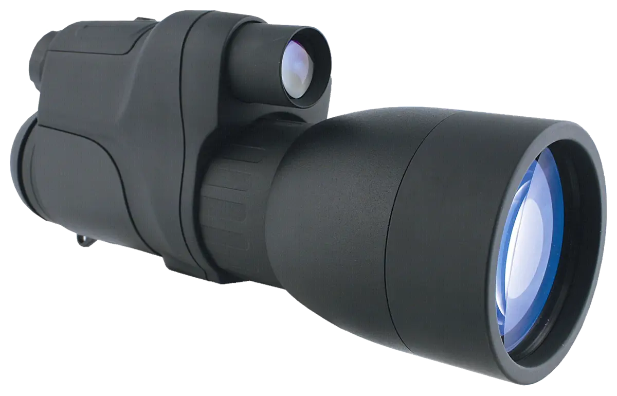 Black Monocular with Blue Lens