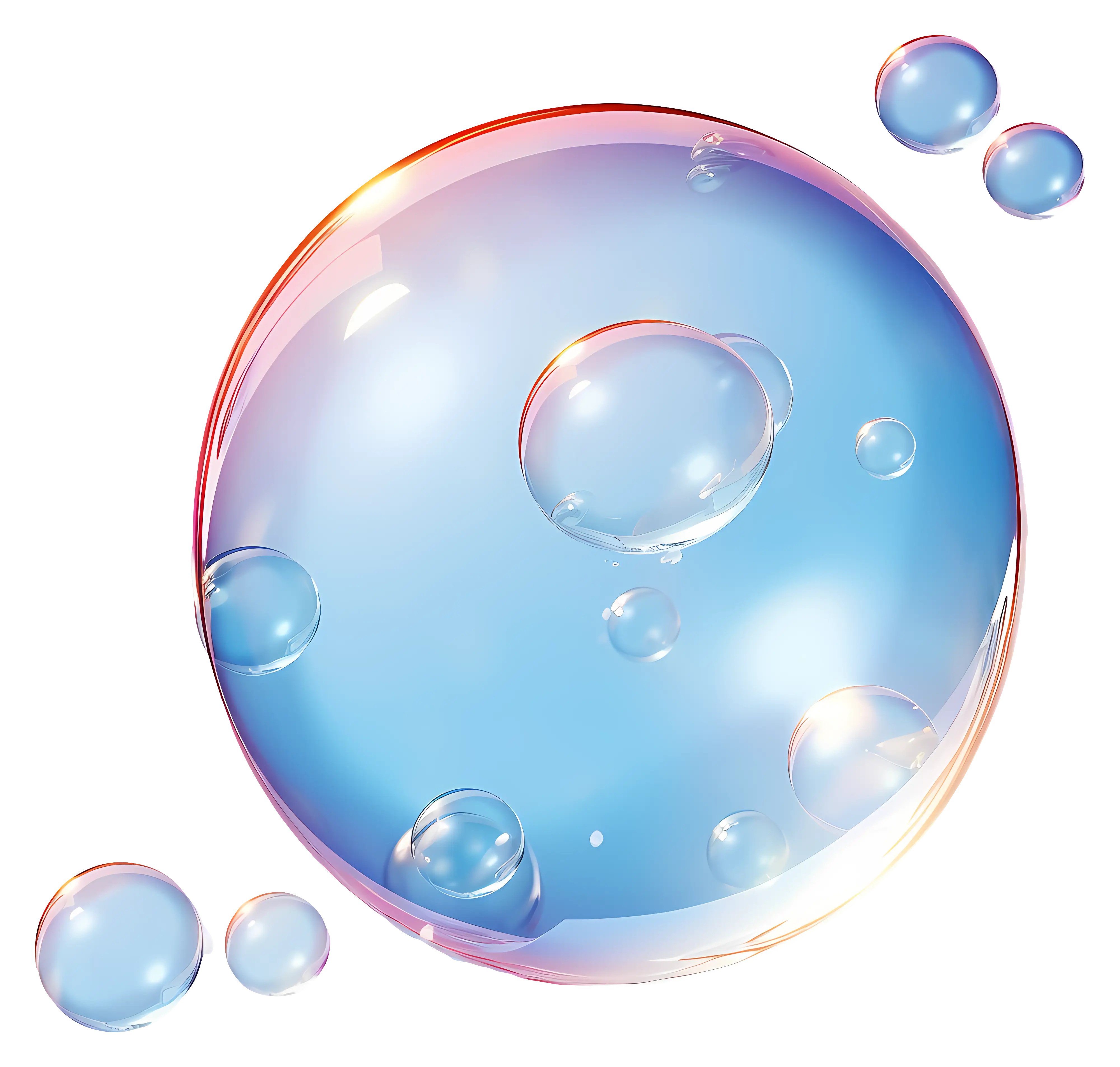 Blue Soap Bubble