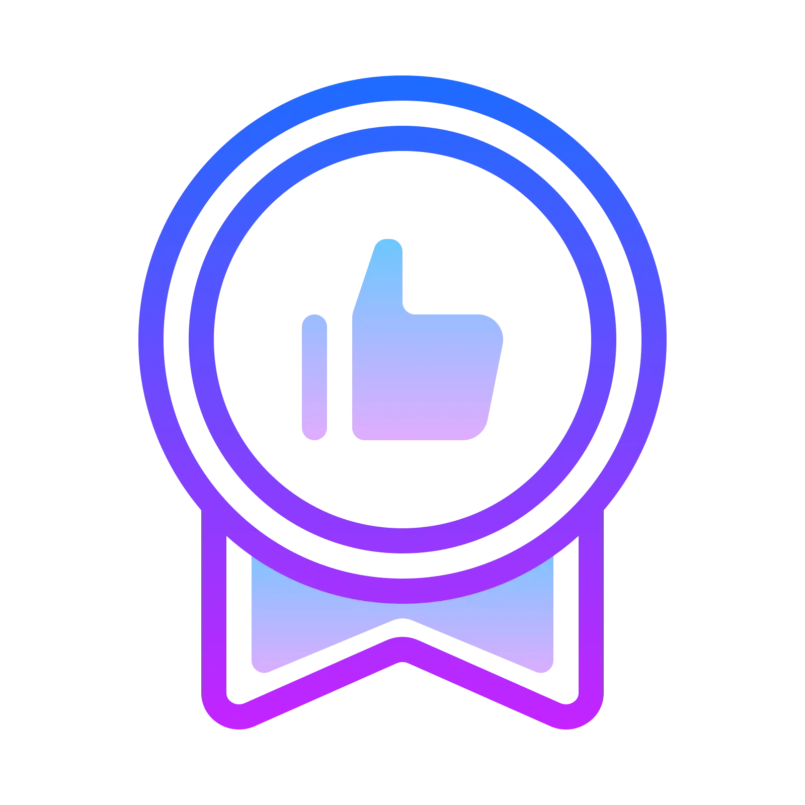 Thumbs Up Approval Badge