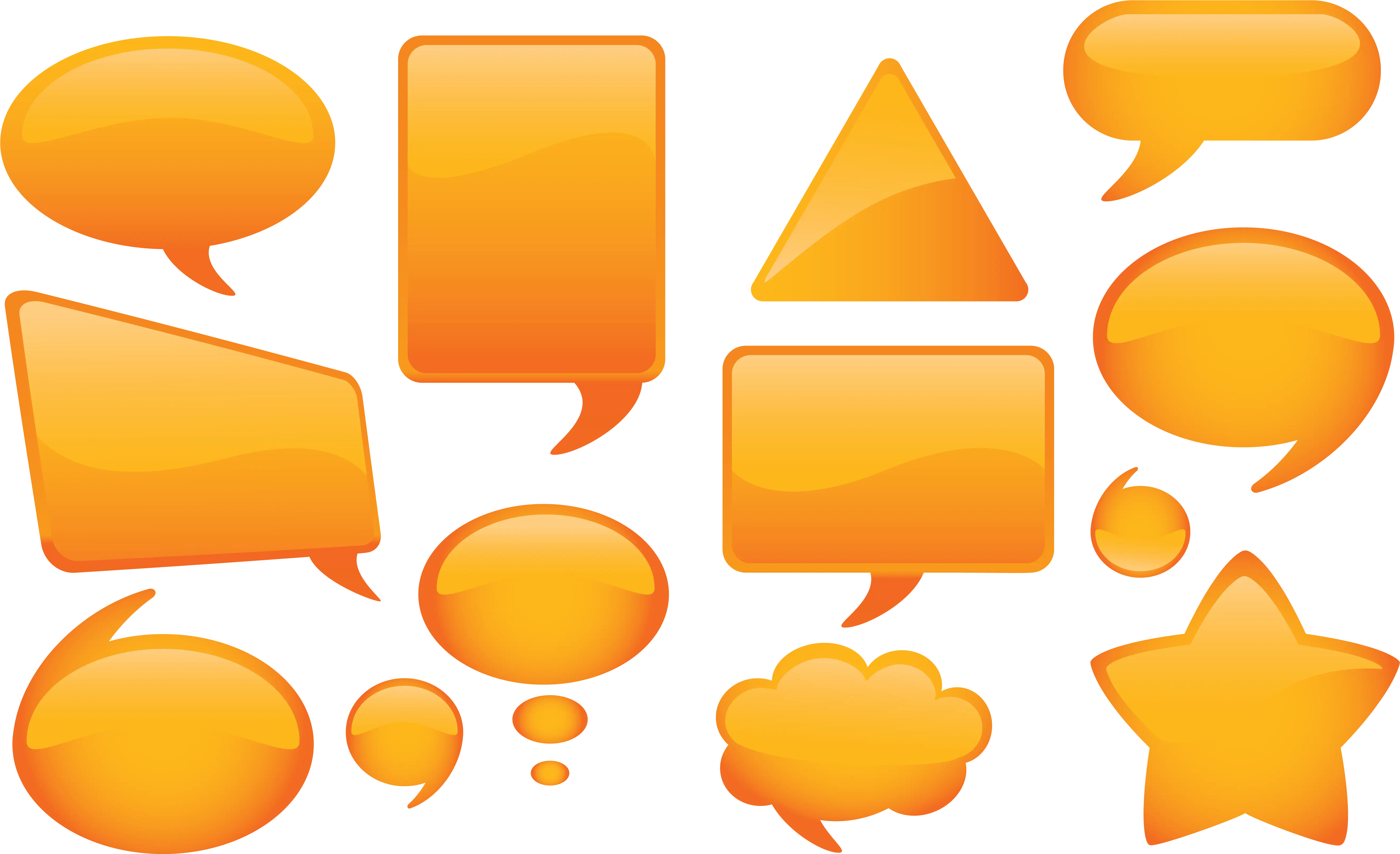 Various Speech Bubble Illustrations