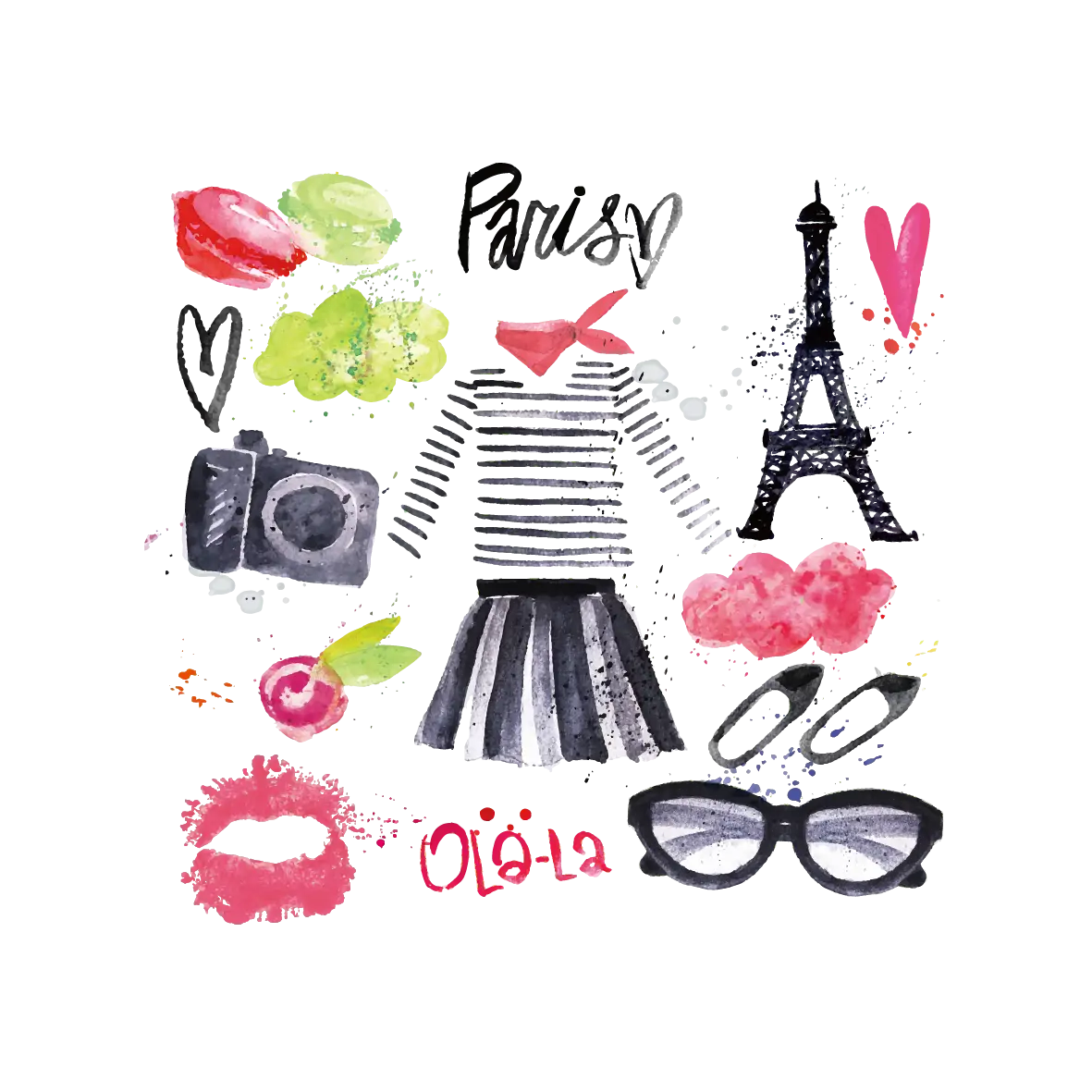 Paris Travel Doodles