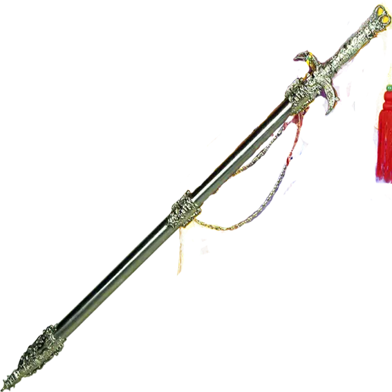 Decorative Metal Sword with Ornate Design
