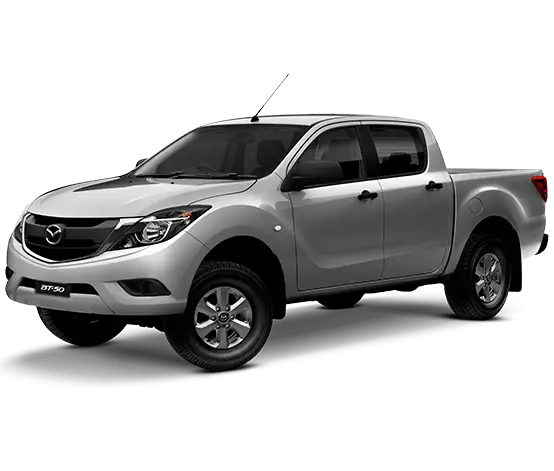 Silver Mazda BT-50 Pickup Truck