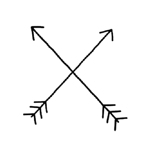 Crossed Arrows Symbol