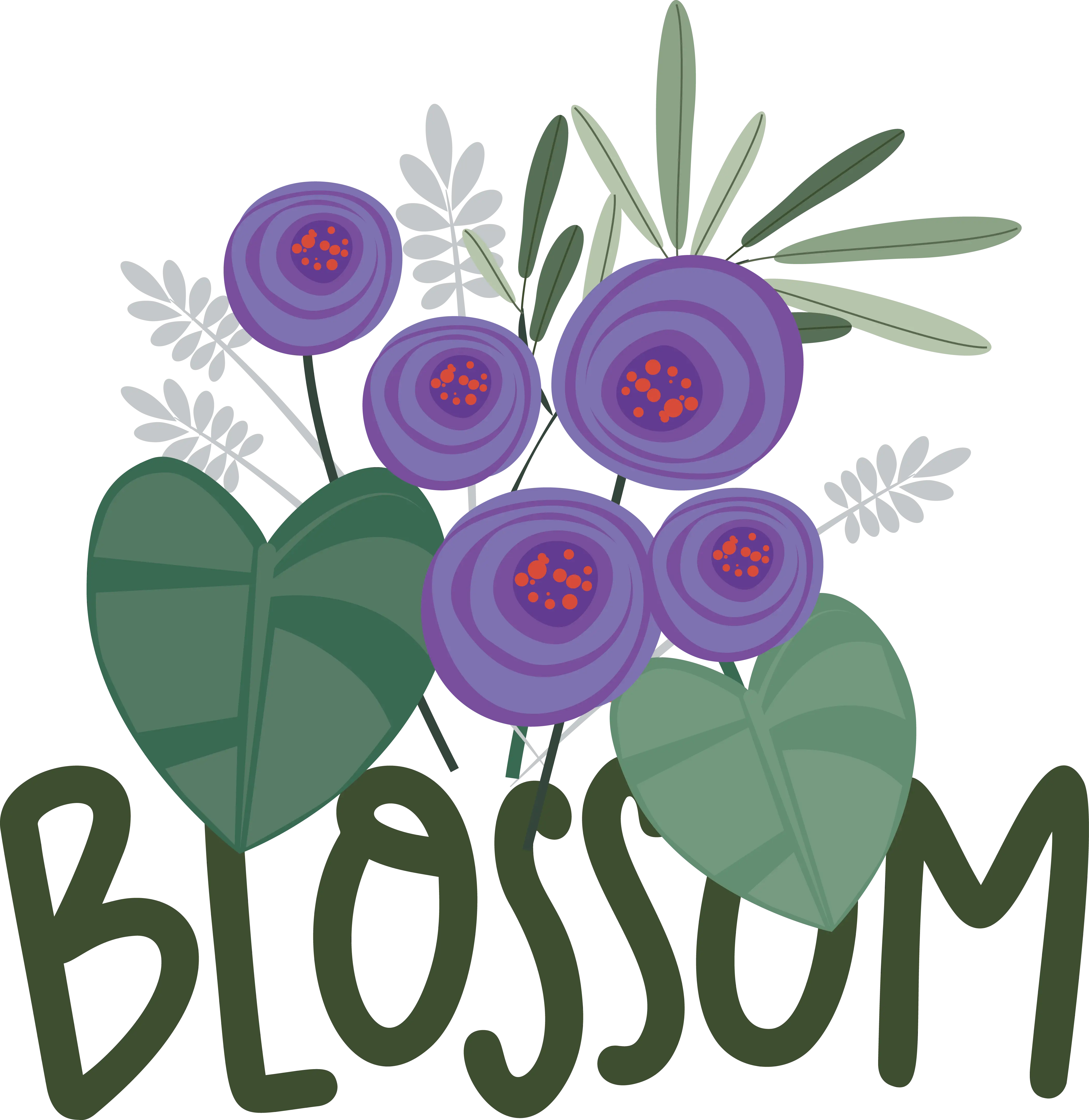 Purple Flowers Blossom