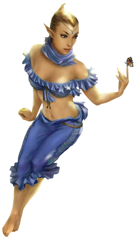 Fantasy Elf with Butterfly
