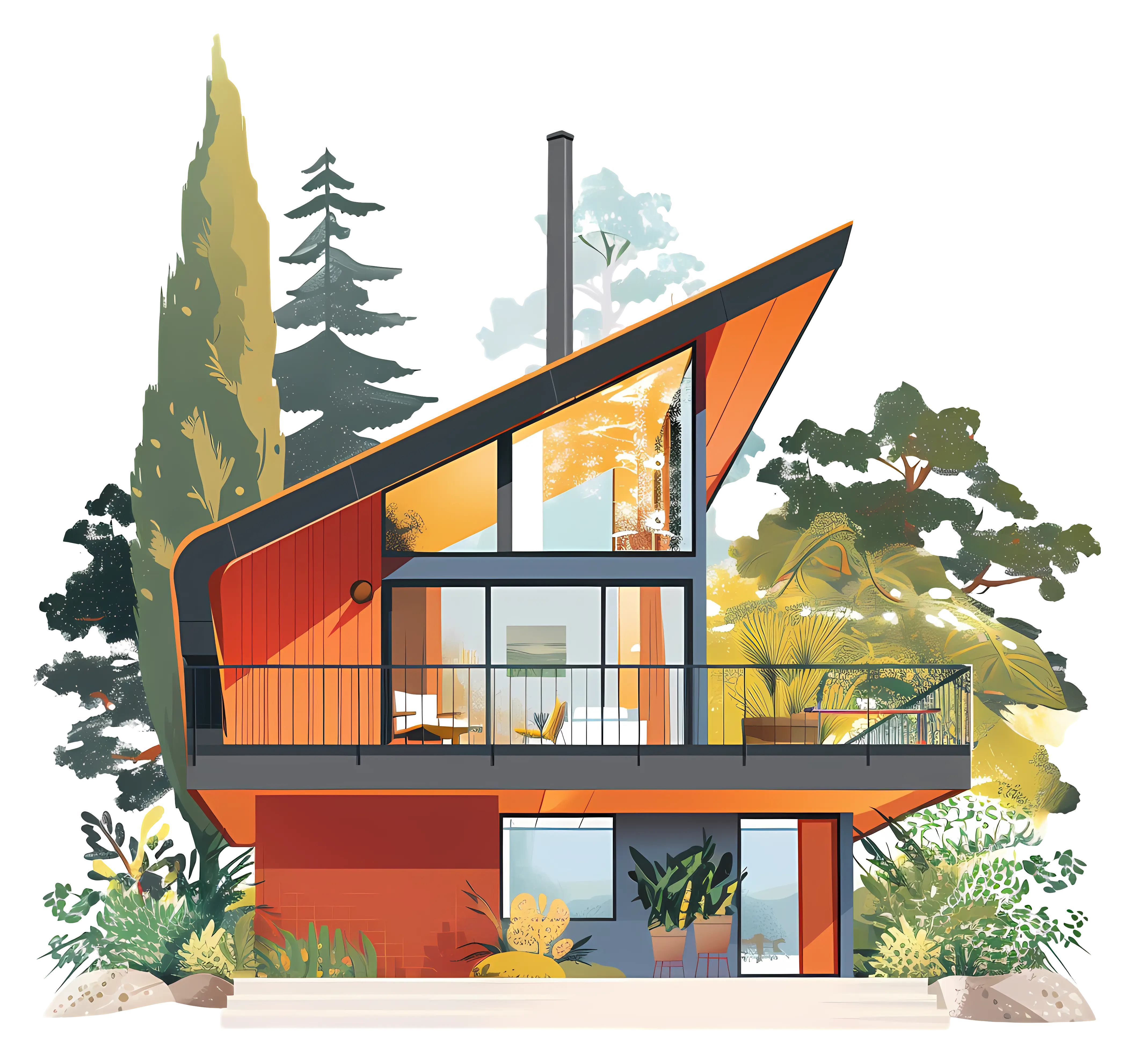 Modern House with Unique Architecture