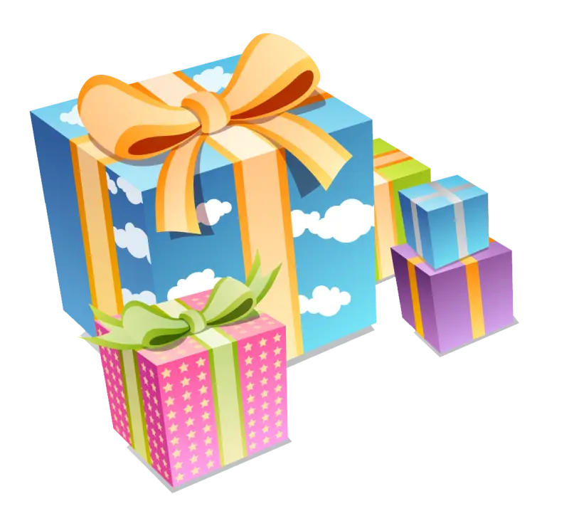 Colorful Gift Boxes with Ribbons for Celebrations