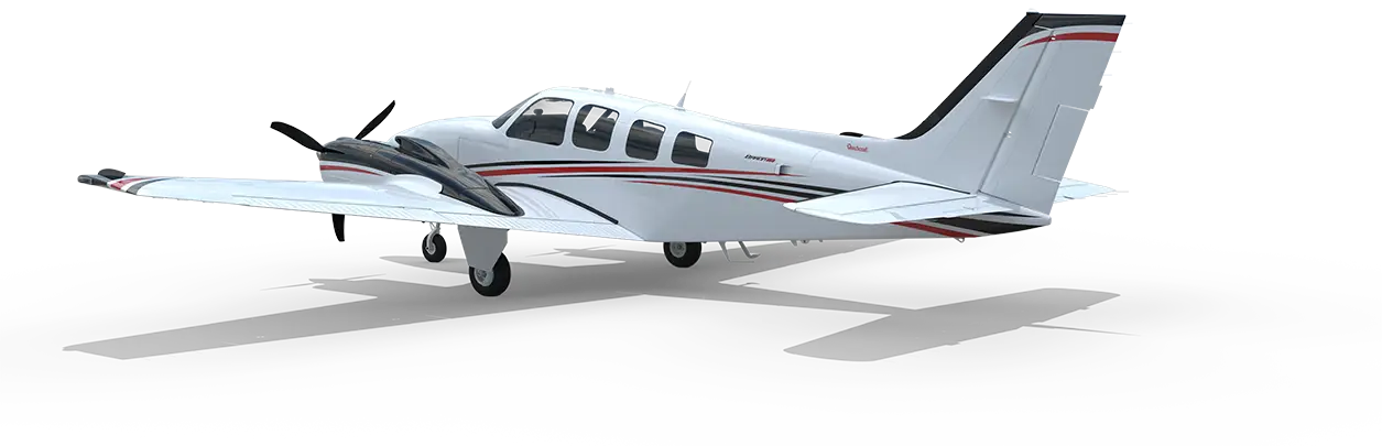 Small Airplane Front View Design