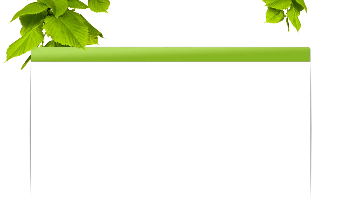 Green Leaf Blank Banner Template