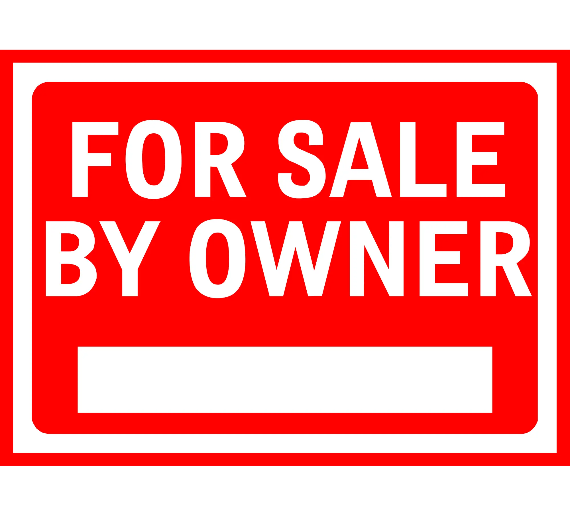 For Sale by Owner Signboard