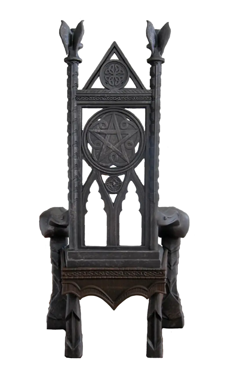 Ornate Wooden Throne Chair