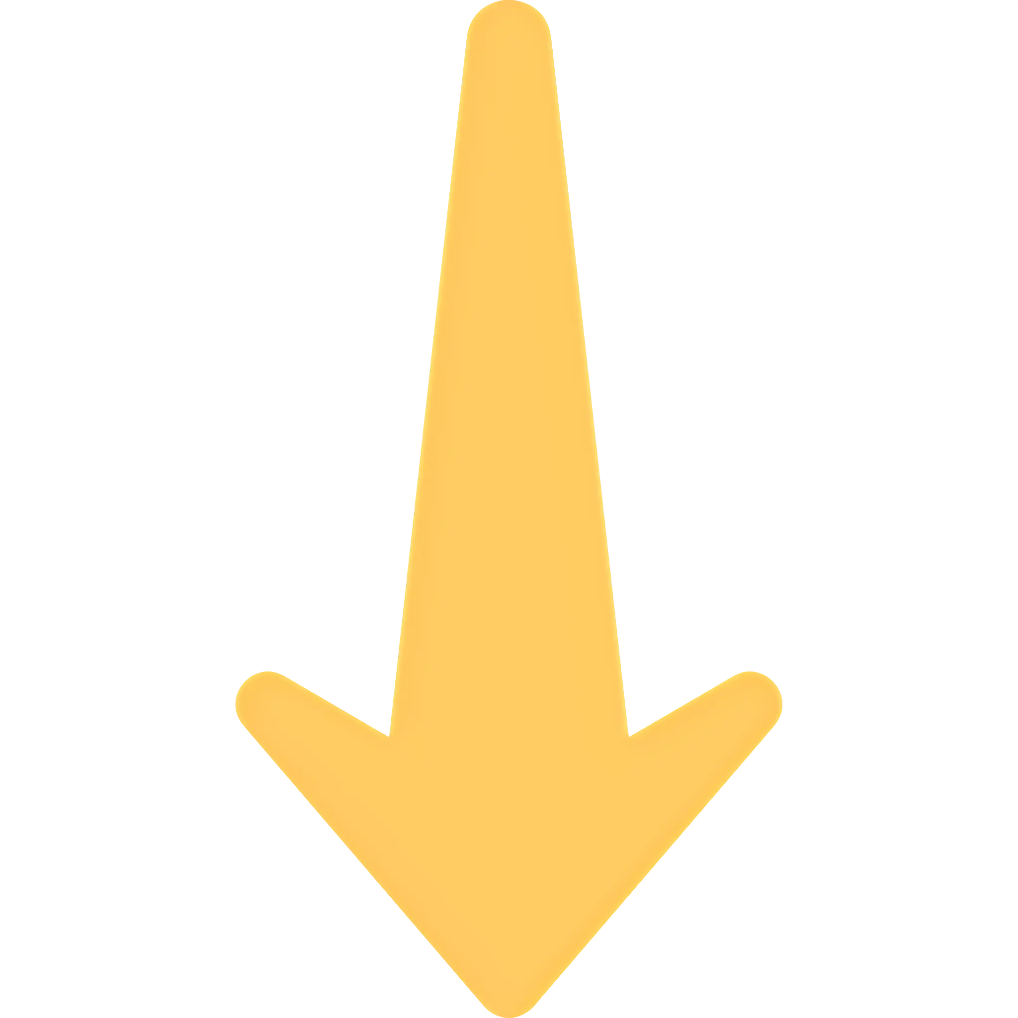Yellow Downward Arrow Symbol