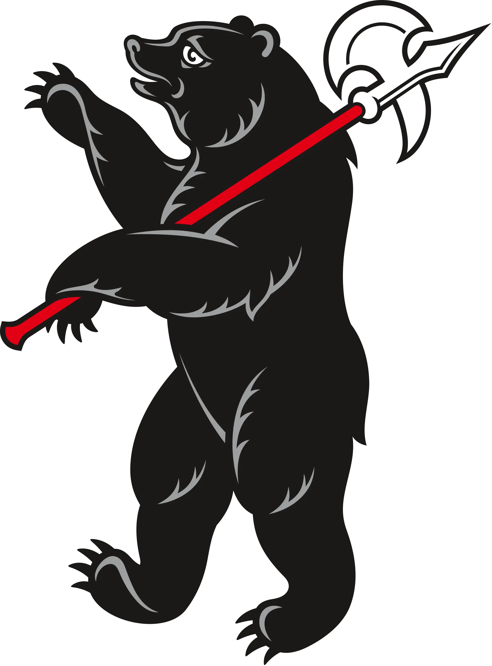 Black Bear with Halberd Symbol