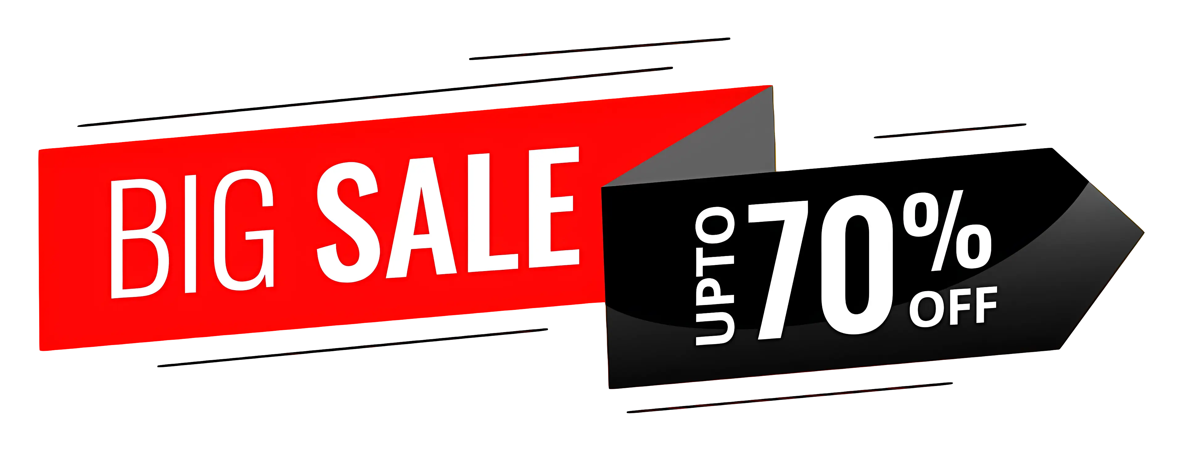 Big Sale Advertisement with Discount Details