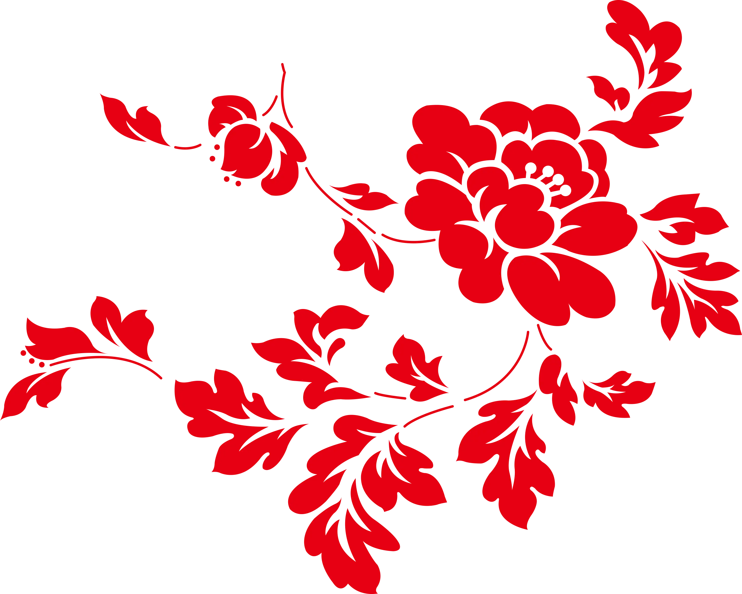 Red Floral Design