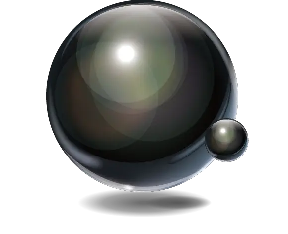 Shiny Black Sphere