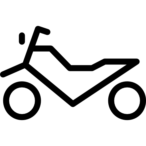 Black Motorcycle Icon