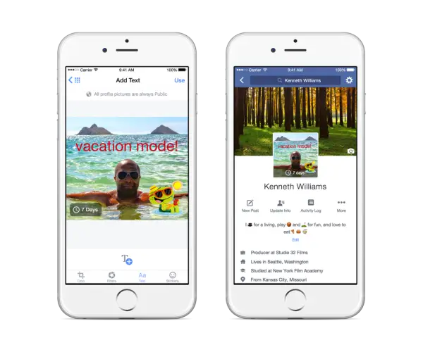Smartphones Displaying Social Media Profiles