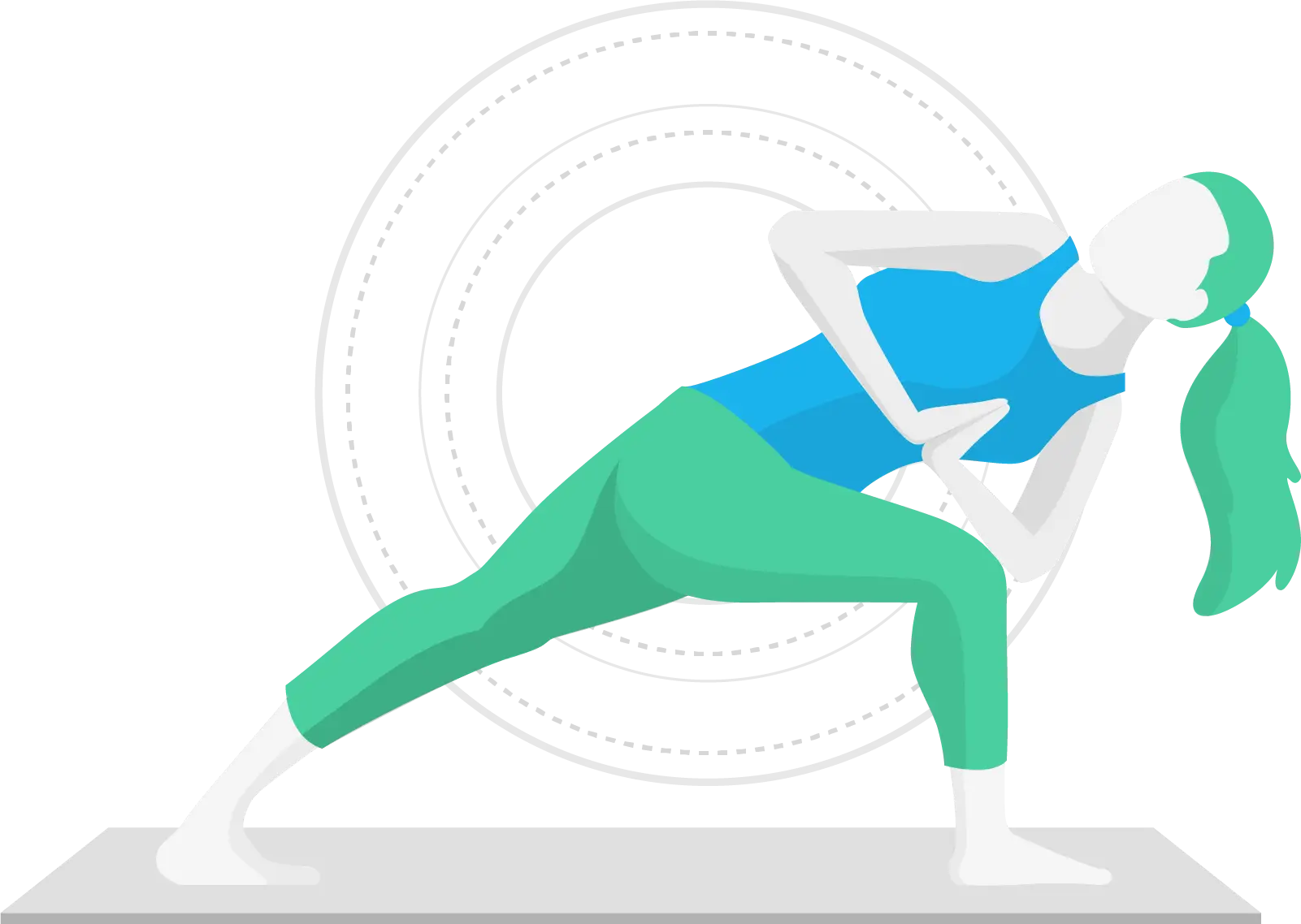Woman Practicing Yoga Pose