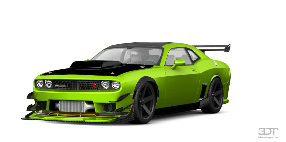 Vibrant Green Racing Car