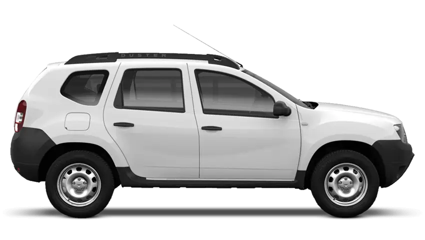 White Compact SUV Side View