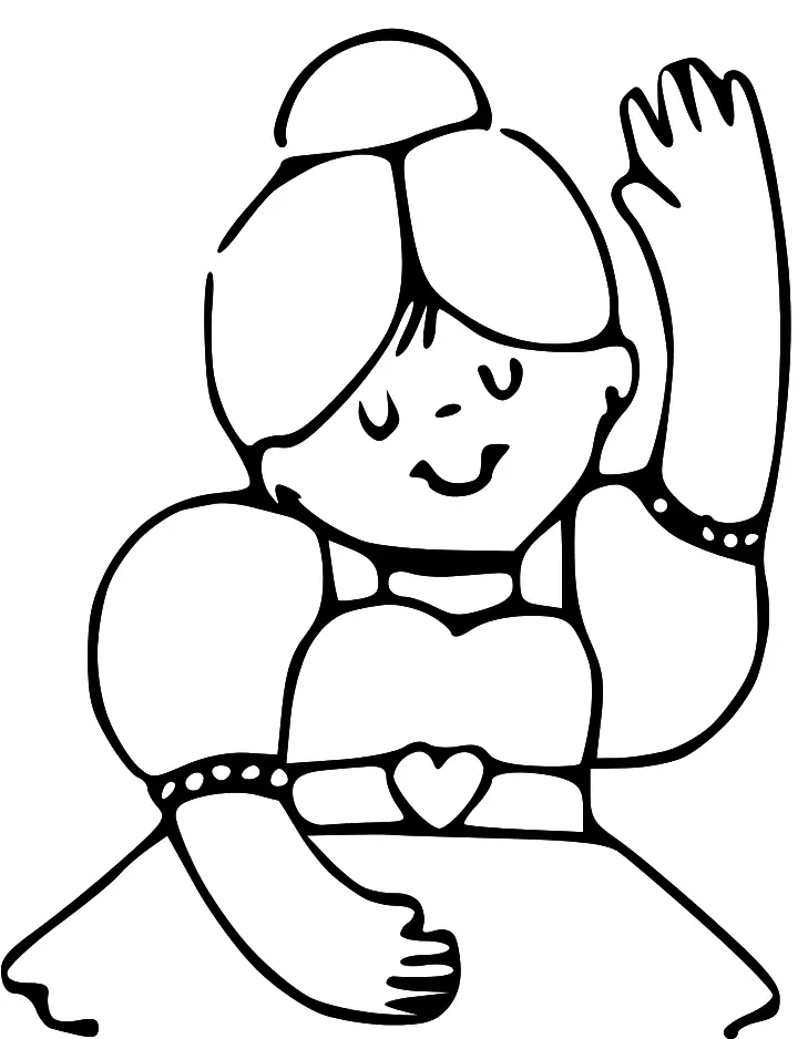 Cartoon Doodle Girl